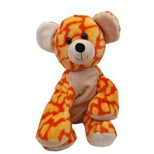 World Plush Orange Yellow Bear Stuffed Plush 11"